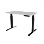 Cama Meble MOON elektrisch höhenverstellbarer Schreibtisch 121x67x72-120 cm, schwarz/weiß