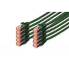 DIGITUS CAT6 S/FTP Patchkabel, 0,25 m, Grün, 10er-Pack