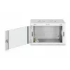 Wandmontiertes 19-Zoll-Rack-Gehäuse DIGITUS Dynamic‑N DN-37100, 7U, 600x450 mm (BxT), IP20, hellgrau, unmontiert