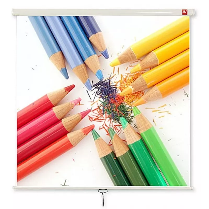 Avtek Wall Standard 175 Projektionsleinwand, 1:1, 175x175 cm, Mattweiß