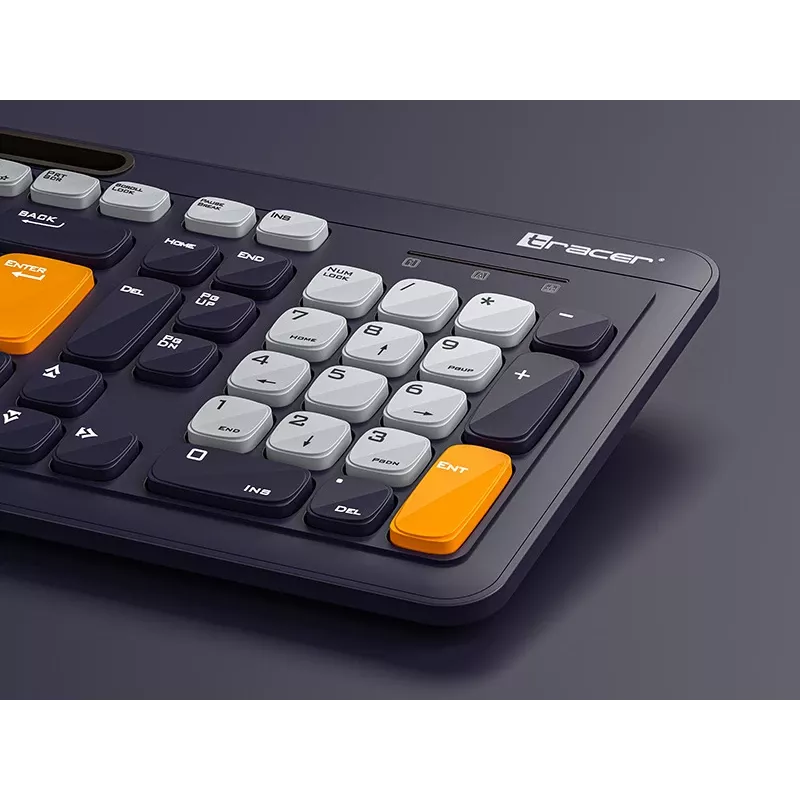 Tracer Greg RF kabellose Tastatur, 2,4 GHz, Standardgröße, Schwarz
