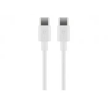 Goobay 66317 USB-Kabel 1 m 2.0 USB C Weiß (66317)