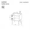 Nachttisch Cama LUCCA Nachtschrank 2 Stk. 47x40x52 cm weiß MDF/Spanplatte