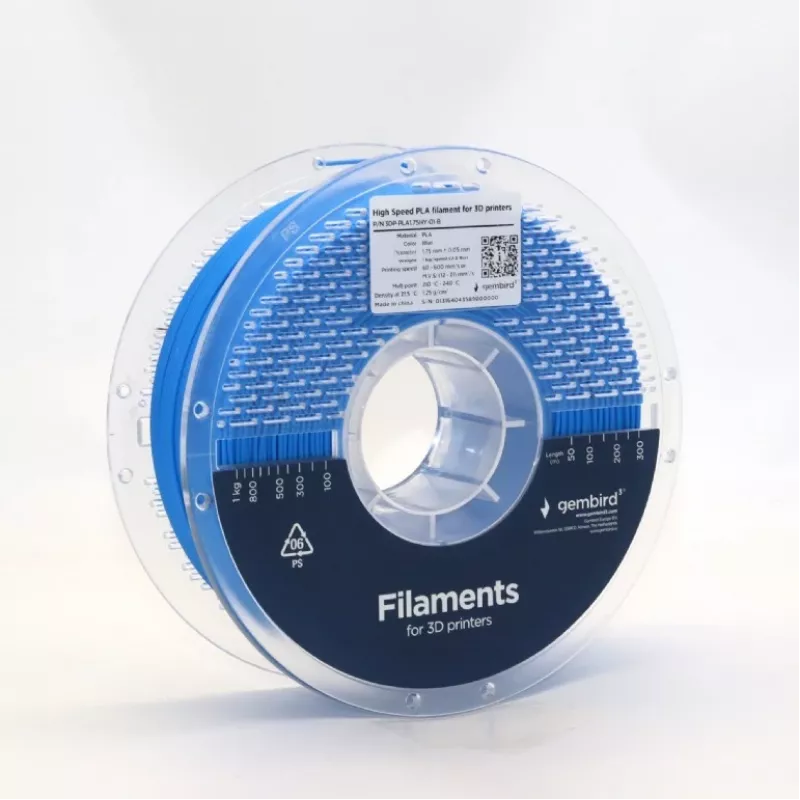 3D-Druck-Filament Gembird PLA 1,75 mm Blau 1 kg Spule
