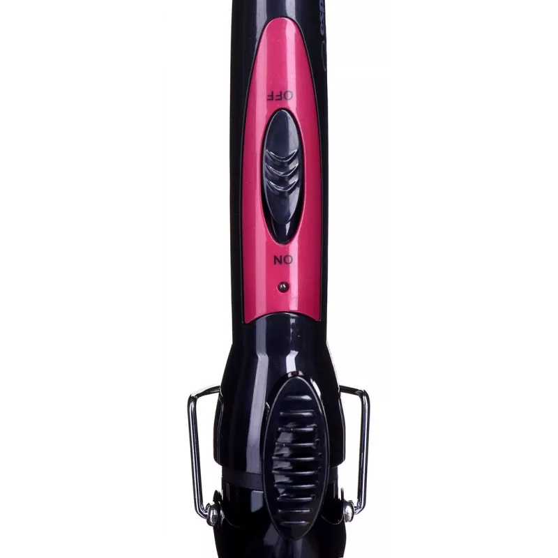Lockenstab Esperanza PENELOPE – 32 mm gerader Keramikstab, max. 180 °C, 45 W, 230 V, 1,7 m Kabel, schwarz/pink