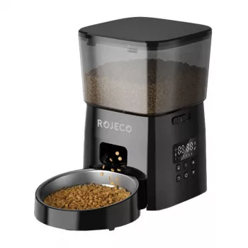Automatischer Futterspender Rojeco RWSQ-02 2L Kapazität, programmierbare Portionierung, Tastensteuerung
