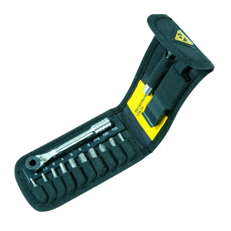 TOPEAK Ratchet Rocket Lite DX Schraubenschlüssel-Set, kompakter Ratschen-Multitool (T-TT2524)