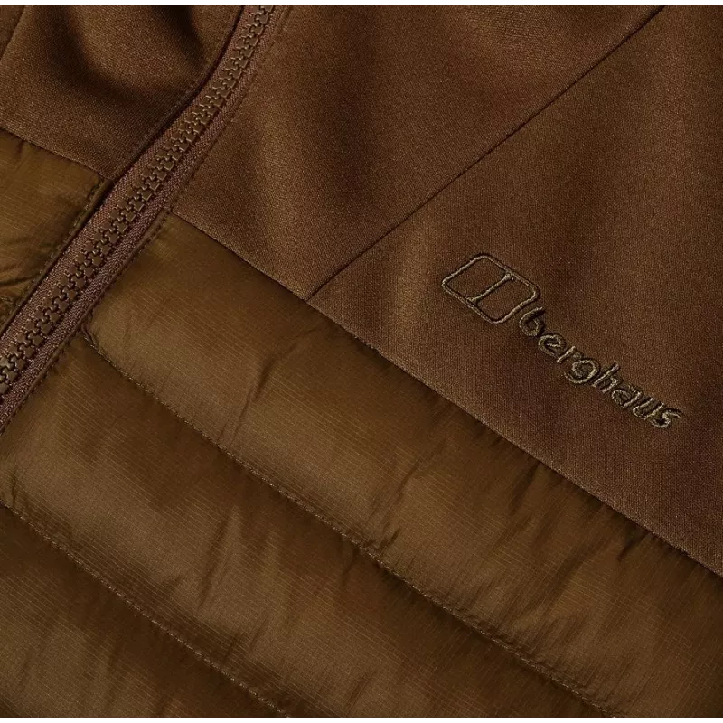 Herren Berghaus Kapuzen-Hybridjacke Größe M braun