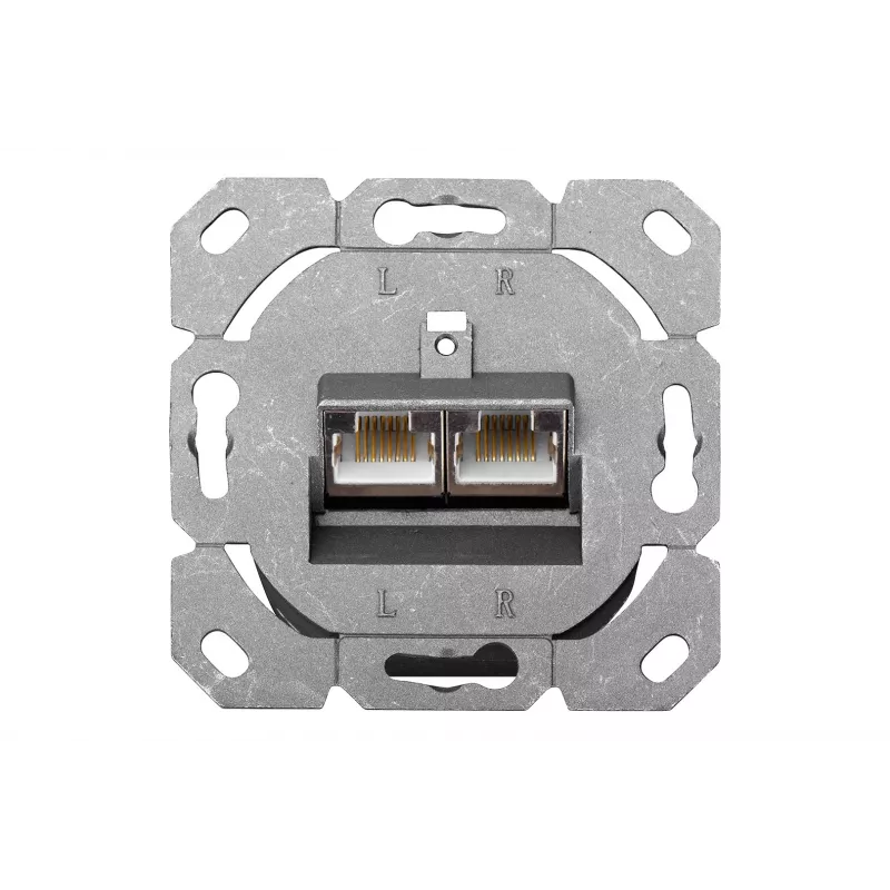 Digitus DN-9006-N CAT 6, Klasse E, Datendose, geschirmt, Aufputz, weiß