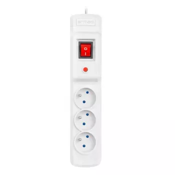 Steckdosenleiste ARMAC MULTI M3 PROTECTING POWER STRIP, 3 Steckdosen, 3 m Kabel, grau