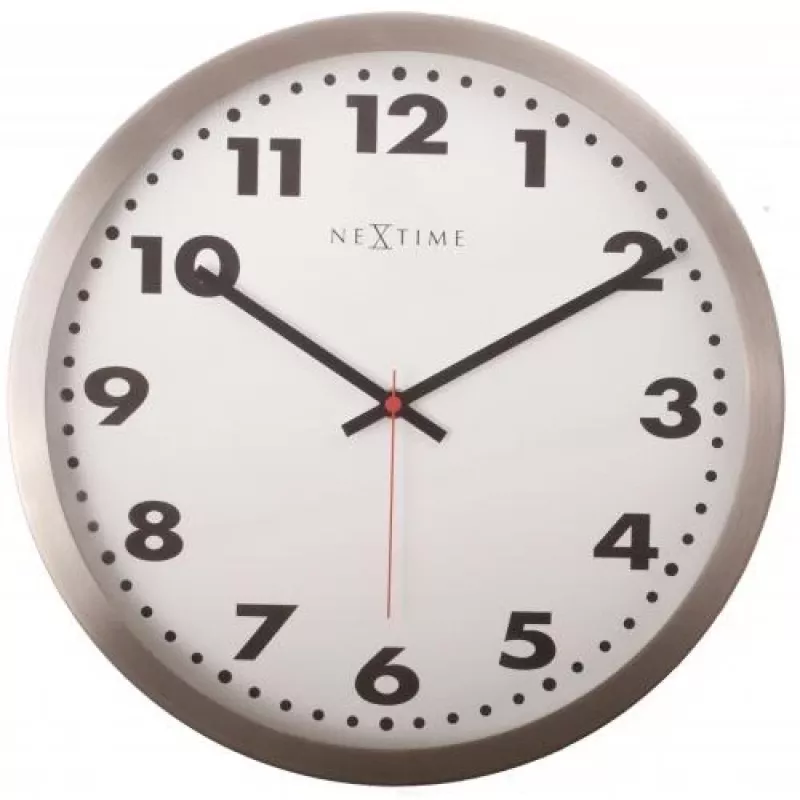 NeXtime Wanduhr 2519 Arabic, Ø25 cm, Weiß