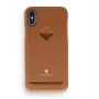Kartenfach-Rückenschale VixFox für Samsung S9 — karamellbraun, Rückabdeckung mit Kartenfach