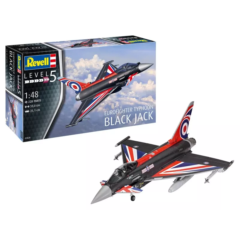 Plastikmodellbausatz REVELL Eurofighter Schwarz Jack 1:48