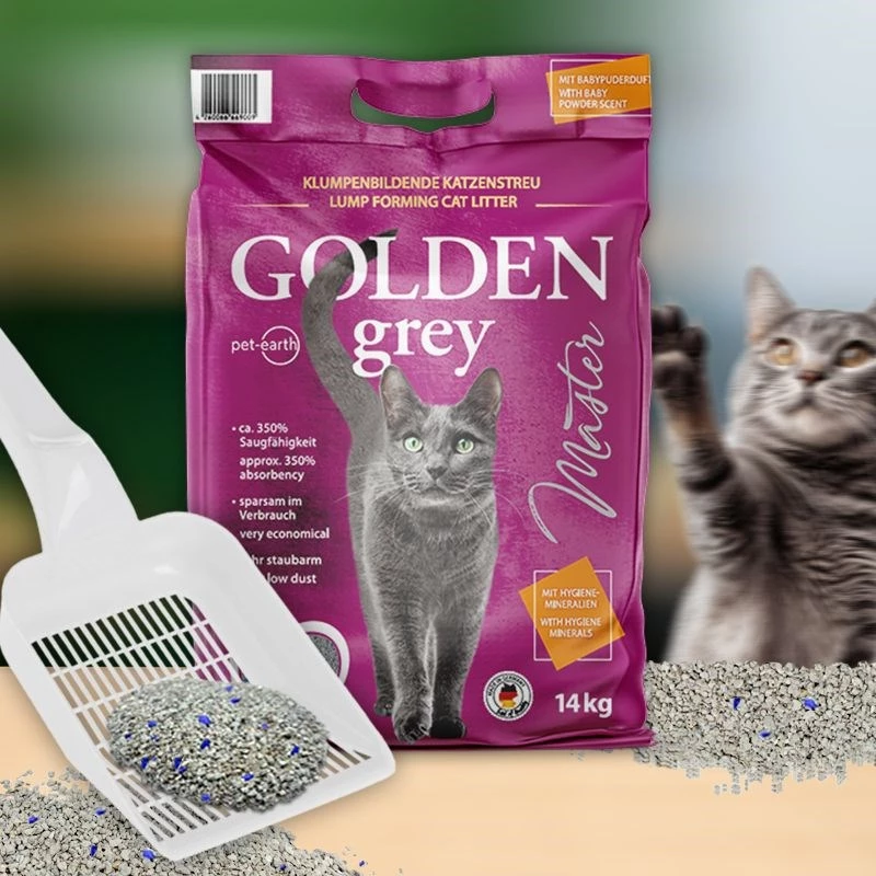 GOLDEN Grau Master - Bentonitstreu - 14 kg