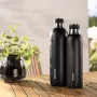 BRITA Karbonisierflasche 650 ml, Edelstahl, schwarz, spülmaschinenfest