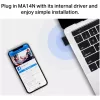 Mercusys MA14N AX3000 Nano WLAN-USB-Adapter, bis zu 287 Mbit/s