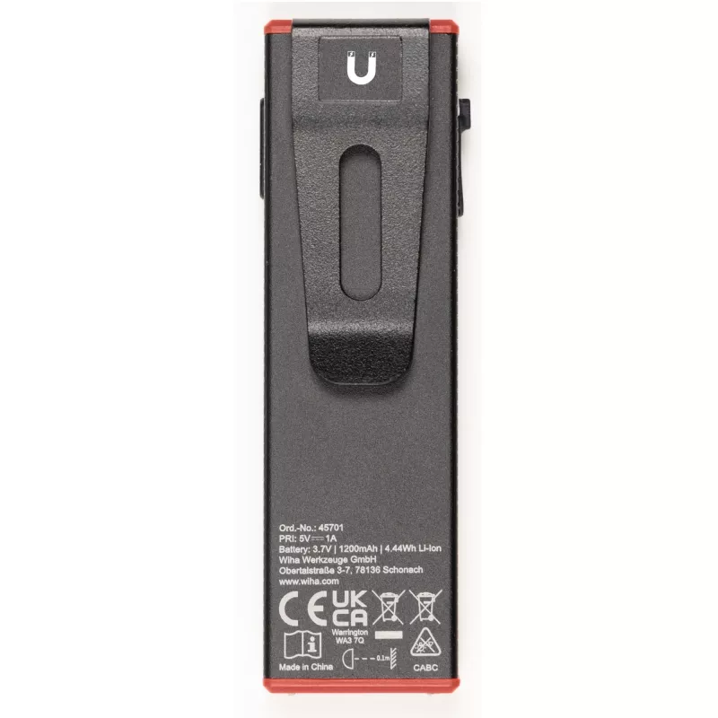 Wiha 45701 Handleuchte 800 lm, Schwarz, mit Boost-Funktion