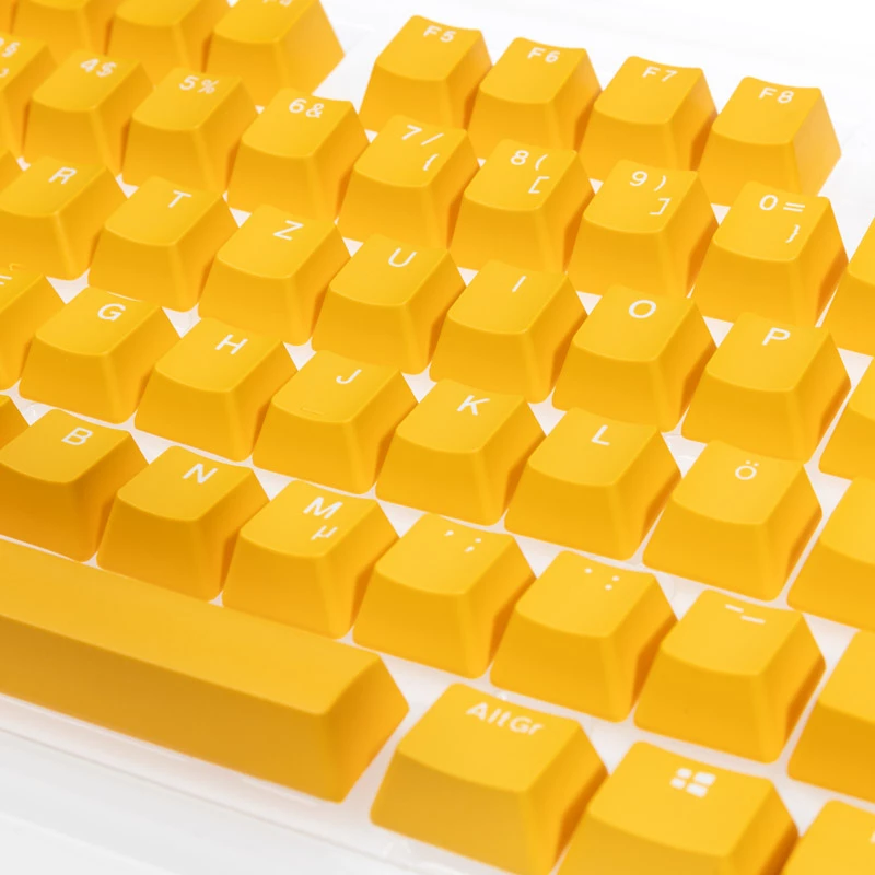 Tastenkappenset Ducky DKSA109-DEPDYDYYWO1 Gelb PBT Double-Shot DE-Layout 109 Tasten