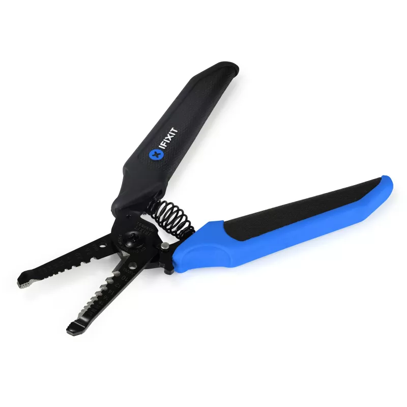 iFixit IF145-547-1 Mandible Abisolierzange, bis 4,75 mm², schwarz/blau
