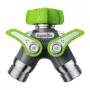 Gartenschlauchverteiler RainPoint ICD047 — 2-Wege-Anschluss für zwei Schlauchausgänge, zuverlässiges Design
