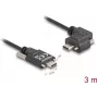 DeLOCK USB 2.0 Kabel USB Type-C Stecker auf USB Type-C Stecker abgewinkelt links/rechts PD 3.0 60W 3m