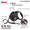 Flexi Black Design L 5 m Hundeleine mit Rollmechanismus
