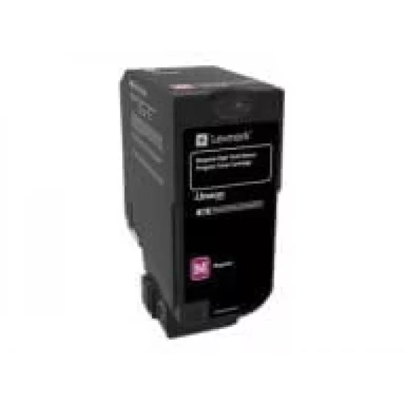 Lexmark 74C2HM0 Rückgabe-Tonerkartusche, Magenta, High Yield