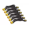 APC AP8704S-NA Stromkabel Schwarz, Gelb 1,22 m C13-Kupplung C14-Stecker