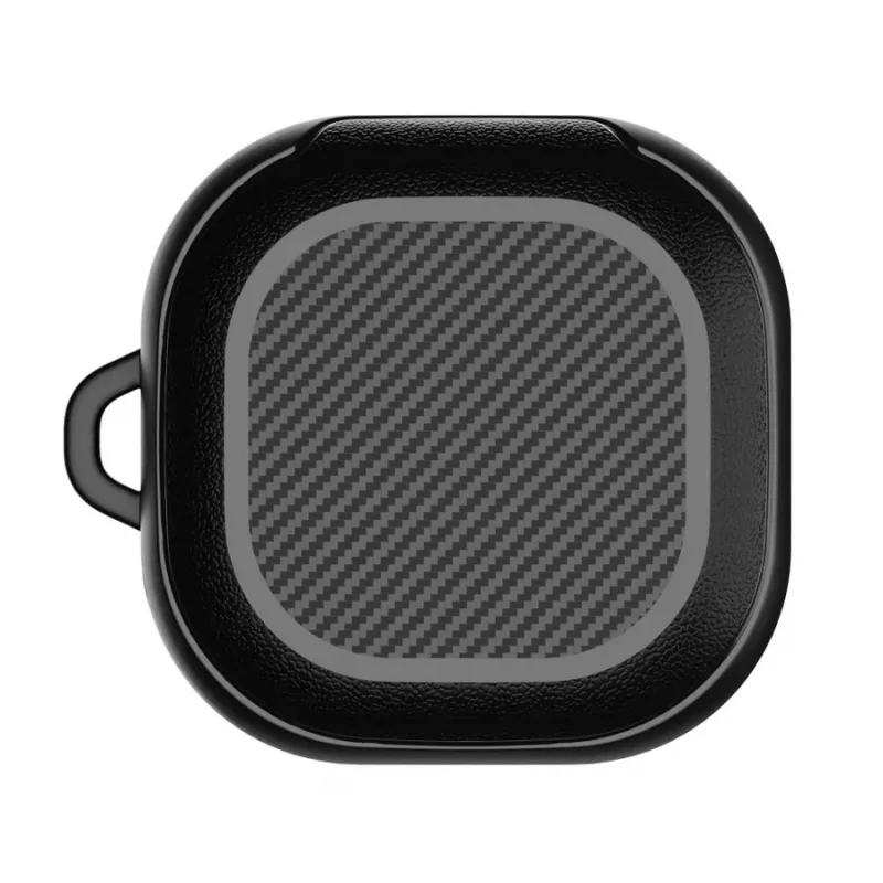 Tech-Protect Rough Carbon Hülle für das Ladecase von Samsung Galaxy Buds 2 Pro/2/Live/Pro, schwarz