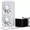 Jonsbo D32 STD PC-Gehäuse + TRYX PANORAMA SE Komplett-Flüssigkeitskühlung, ARGB - 240 mm, Weiß