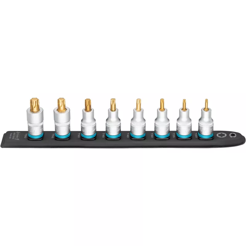Hazet SmartRail 992T-SR/8 1/2" Torx-Steckschlüsselsatz, 8-teilig, T20-T60, kurz