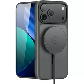 StyleShell INVISIO, Handyhülle Schwarz, iPhone 17 Pro Max, kompatibel mit MagSafe