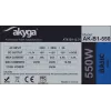 Akyga Basic AK-B1-550 ATX-Netzteil 550 W, 120-mm-Lüfter, passive PFC, Grau