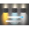Beper P201UTP306 aufladbare höhenverstellbare LED-Lampe, stehend und wandmontierbar, 2,3 W, dimmbar, schwarz