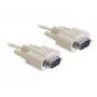 Serielles Kabel DeLOCK RS-232 1 m Beige DB-9