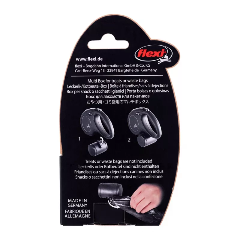 Flexi Vario Multi Box Universalbehälter für Futter oder Beutel, Schwarz