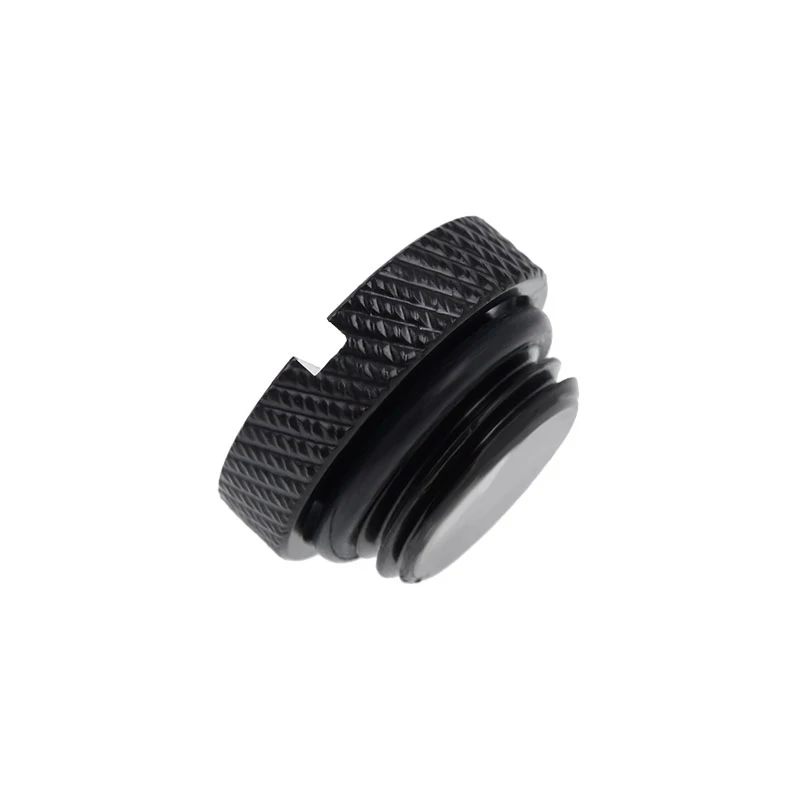 Alphacool Eiszapfen Verschlussschrauben G1/4 (Stopfen), schwarz, 6er-Pack
