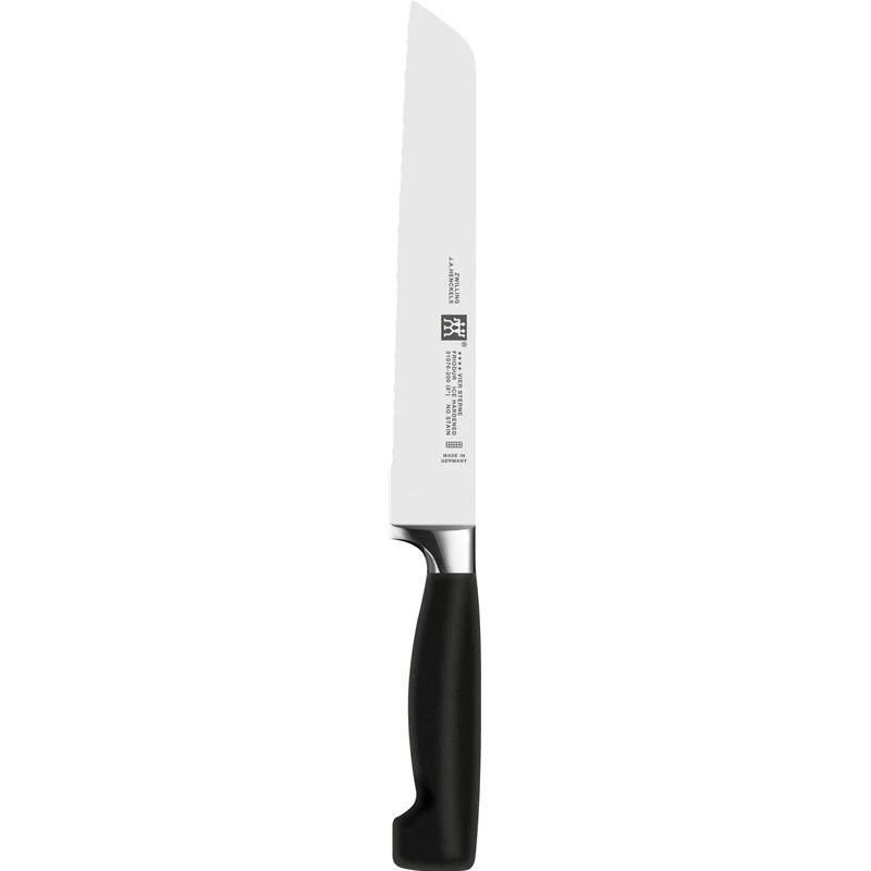 Messer-/Messerblockset ZWILLING 35145-007-0 – 7-teilig mit Kochmesser, Schälmesser, Brotmesser, Küchenschere, schwarzer Block