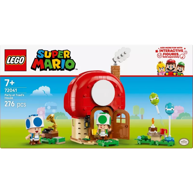 LEGO Super Mario Party im Toad-Haus Set 72041 mit interaktiven Spielfunktionen