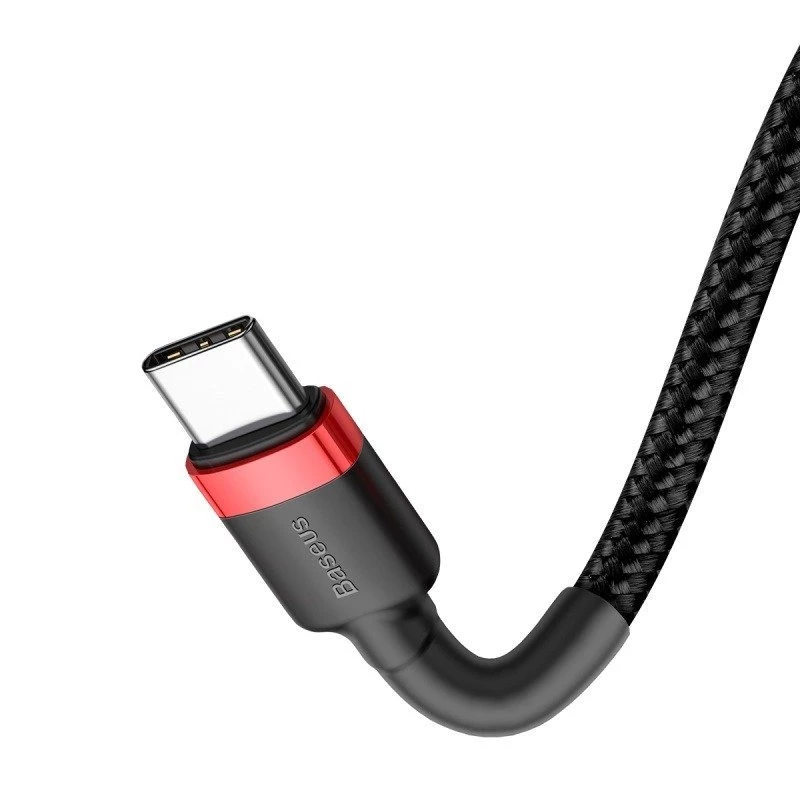 USB-C-auf-USB-C-Kabel Baseus CATKLF-G91 1 m, USB-C-Stecker, 0,48 Gbit/s, Schwarz