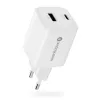 Wandladegerät everActive SC-450Q 45W 1×USB-C 1×USB-A Weiß