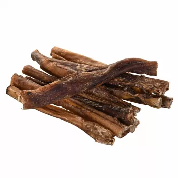 Hundekauartikel PETITTO Rinderpenis, 10er-Pack – Kausnacks vom Rind für die Zahnpflege