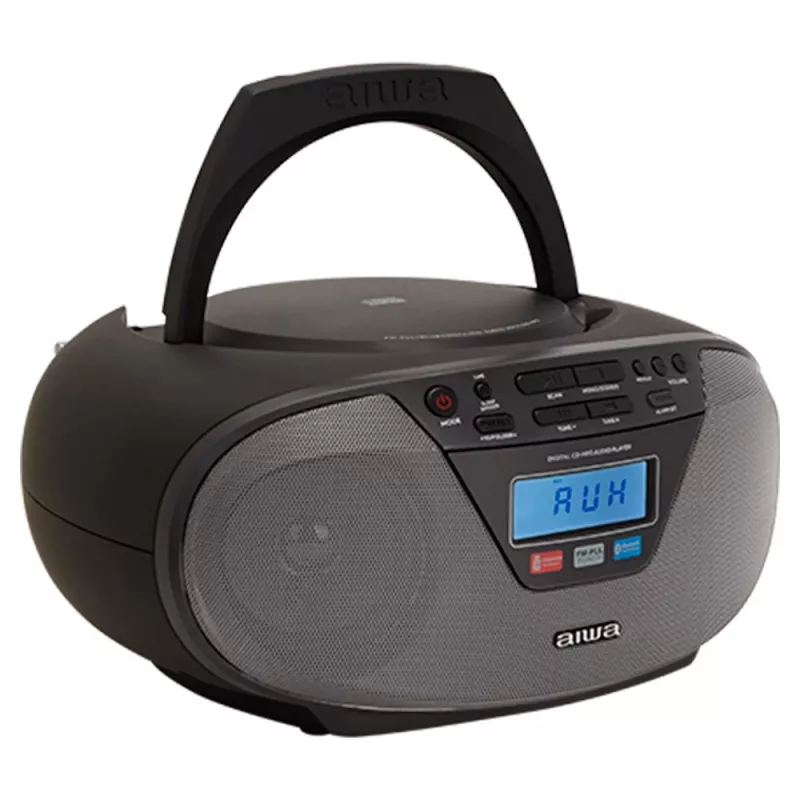 Audio-Mikrosystem Aiwa BBTU-400BK, CD/MP3/FM-PLL/BT-Player (Schwarz)
