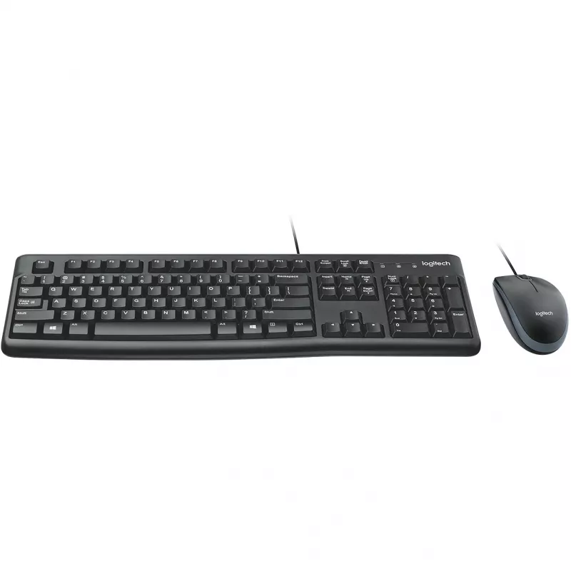 Desktop MK120, kabelgebunden, USB, QWERTZ, schwarz, Maus inklusive