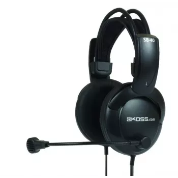 Koss SB40 Kopfhörer/Headset Kabelgebundenes Kopfbügel Telefonate/Musik Schwarz