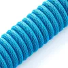 CableMod Classic Spiral-Tastaturkabel CM-CKCA-CK-KK150KK-R, USB-C auf USB-A, 150 cm, Schwarz (Midnight Black)