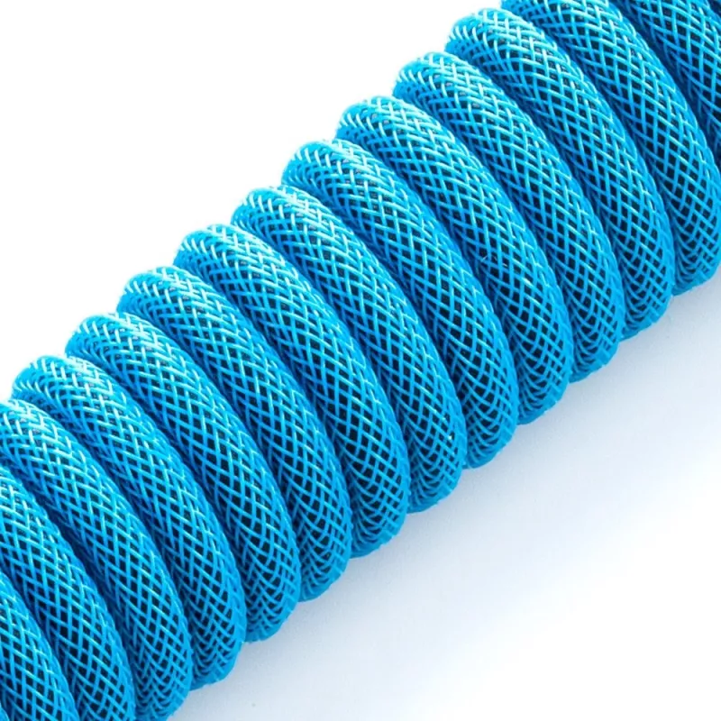 CableMod Classic Spiral-Tastaturkabel CM-CKCA-CK-KK150KK-R, USB-C auf USB-A, 150 cm, Schwarz (Midnight Black)