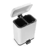 Mülleimer Beldray LA035235WHTFEU7 Doppelfach 5 L weiß