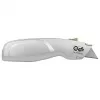 WEDO 78808 Safety-Cutter ALU Cuttermesser, Trapezklinge, federbelastet, selbsteinziehend, 2 Ersatzklingen, TÜV/GS, silber