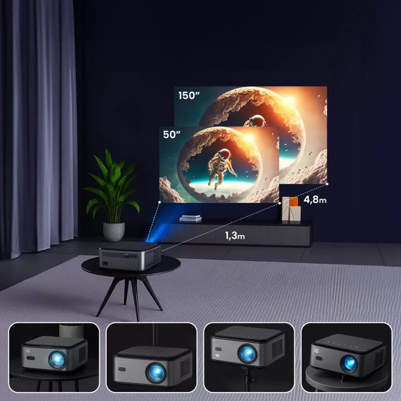 Extralink Projektor Smart Life Vision Pro 450 ANSI, 1080p, Android 9.0